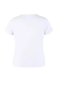 Trendyol Curve WHITE WHITE Rocky Asymmetric Fitted Knitting T-Shirt - Image 7