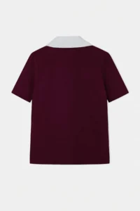 Trendyol Curve Plum Shirt Collar Detailed Flexible Knitting Plus Size Blouse - Image 6