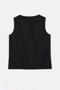 Trendyol Curve Black Striped interlock Fiyonk Detailed Knitting Plus Size Blouse - Image 6