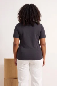 Trendyol Curve Anthracite-Pink 2 Sets Paket Lycra Combed cotton single jersey Knitting Plus Size Blouse - Image 4