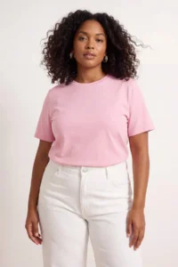Trendyol Curve Anthracite-Pink 2 Sets Paket Lycra Combed cotton single jersey Knitting Plus Size Blouse - Image 5