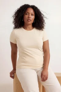 Trendyol Curve Brown-BEIGE 2 Sets Paket Lycra Combed cotton single jersey Knitting Plus Size Blouse - Image 3