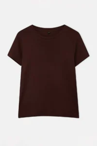 Trendyol Curve Brown Soft Touch Viscose Rib Knitting Plus Size Blouse - Image 4