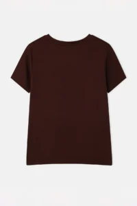 Trendyol Curve Brown Soft Touch Viscose Rib Knitting Plus Size Blouse - Image 6