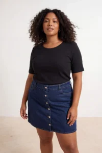 Trendyol Curve Black Crew Neck Basic Camisole Knitting Plus Size Blouse