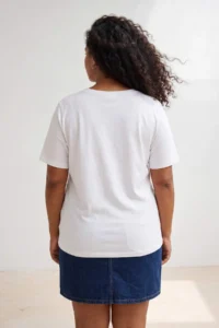 Trendyol Curve WHITE Crew Neck Basic Camisole Knitting Plus Size Blouse - Image 3