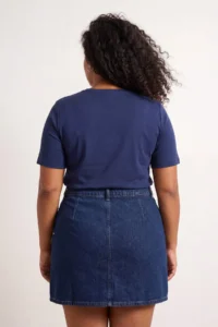 Trendyol Curve Gray Melange-Navy Blue 2 Sets Paket Crew Neck Basic Camisole Knitting Plus Size Blouse - Image 5