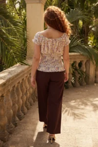 Trendyol Curve Multicolored Tulle Knitting Plus Size Blouse - Image 6