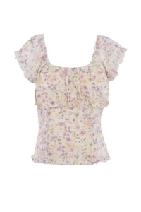 Trendyol Curve Multicolored Tulle Knitting Plus Size Blouse - Image 7