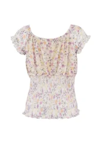 Trendyol Curve Multicolored Tulle Knitting Plus Size Blouse - Image 8