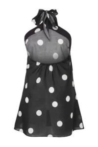 Trendyol Curve beachwear Polka Dot Weaving Binding Detailed Mini Beach Dress - Image 3