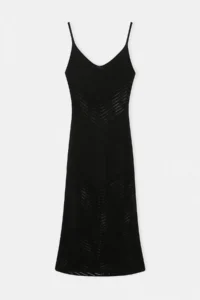 Trendyol Curve beachwear Black Midi V-neck Knitwear Beach Dress - Image 5