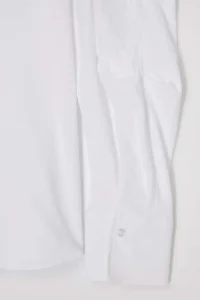 Trendyol Curve WHITE Balloon Sleeve Detailed Waist Fitting Asymmetric Fitted Shirt - Image 7