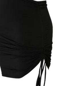 Trendyol Curve beachwear Black Side Shirred Knitting Plus Size Beach Skirt - Image 5