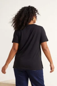 Trendyol Curve Black-WHITE-Navy Blue 3 Sets Paket Oversized Basic Plus Size T-Shirt - Image 5