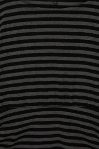 Trendyol Curve Anthracite-Black Striped Boat Neck Knitting Plus Size Blouse - Image 5