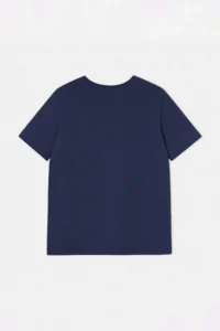 Trendyol Curve Navy Blue Fun Cocktail Printed Boyfriend Fit Plus Size T-Shirt - Image 6