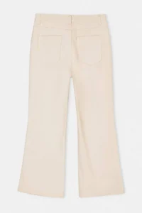 Trendyol Curve Ecru High Waist comfort/Flexible Flare Fit flared leg plus size jeans - Image 6