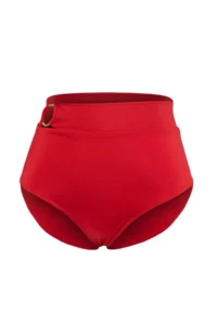 Trendyol Curve Red High Waist with accessories Plus Size Bikini Bottom - Image 4