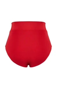 Trendyol Curve Red High Waist with accessories Plus Size Bikini Bottom - Image 6