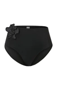 Trendyol Curve Black Floral High Waist Plus Size Bikini Bottom - Image 5