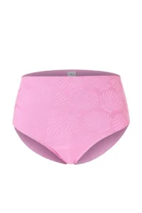 Trendyol Curve Pink Seashell textured Material High Waist Plus Size Bikini Bottom - Image 4