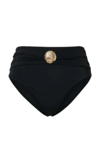 Trendyol Curve Black Seashell with accessories Plus Size Bikini Bottom - Image 4