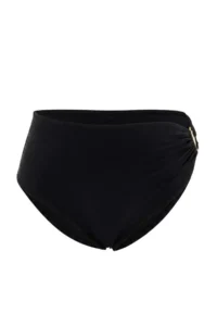 Trendyol Curve Black Güneş with accessories High Waist Bikini Bottom