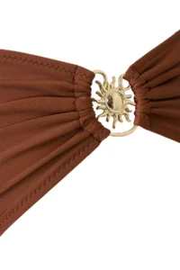 Trendyol Curve Brown Güneş with accessories High Waist Bikini Bottom - Image 6