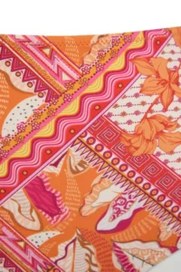 Trendyol Curve Multicolored Shawl Patterned High Waist Plus Size Bikini Bottom - Image 5