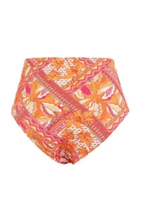 Trendyol Curve Multicolored Shawl Patterned High Waist Plus Size Bikini Bottom - Image 6