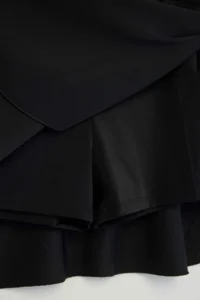 Trendyol Curve Black Inside OF shorts with pocket Skirted Plus Size Bikini Bottom - Image 6