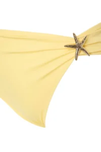 Trendyol Curve Yellow Premium with accessories Plus Size Bikini Bottom - Image 2