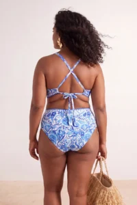 Trendyol Curve Ethnic Patterned Embroidery Detailed Plus Size Bikini Bottom - Image 2
