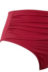 Trendyol Curve Burgundy Chlora&Water Resistant LONG Lasting LYCRA® XTRA LIFE Plus Size Bikini Bottom - Image 5