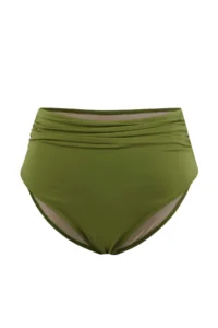Trendyol Curve Oil Green Chlora&Water Resistant LONG Lasting LYCRA® XTRA LIFE Plus Size Bikini Bottom - Image 4