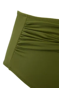 Trendyol Curve Oil Green Chlora&Water Resistant LONG Lasting LYCRA® XTRA LIFE Plus Size Bikini Bottom - Image 5