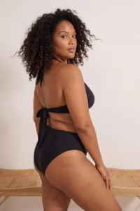 Trendyol Curve Black Barbell Neck Plus Size Bikini Top - Image 4