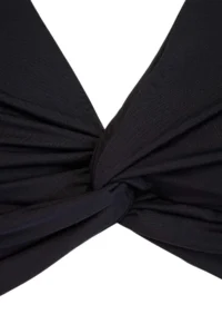Trendyol Curve Black Barbell Neck Plus Size Bikini Top - Image 6