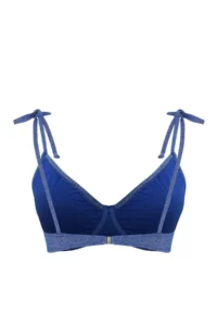 Trendyol Curve Batmayan Simli Indigo tied up Plus Size Bikini Top - Image 5