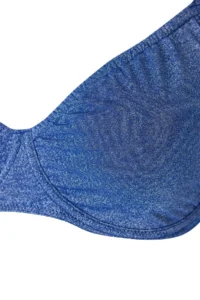 Trendyol Curve Batmayan Simli Indigo tied up Plus Size Bikini Top - Image 6