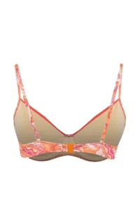 Trendyol Curve Multicolored Shawl Patterned Collar Rocky Plus Size Bikini Top - Image 7