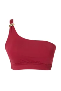Trendyol Curve Burgundy Chlora&Water Resistant LONG Lasting LYCRA® XTRA LIFE Plus Size Bikini Top - Image 5