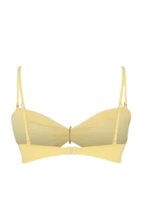 Trendyol Curve Yellow Premium with accessories Strapless Plus Size Bikini Top - Image 2