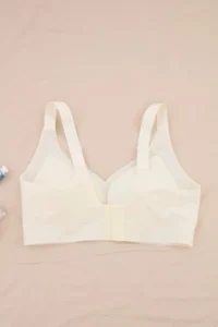 Trendyol Curve Ecru Seamless Laser Cutting Invisible/Ghost Without underwire Covered bralette Plus Size Bra - Image 6