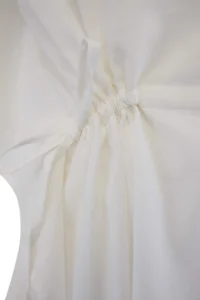 Trendyol Curve beachwear WHITE Sides Adjustable Shirred Plus Size Kimono&Kaftan - Image 13