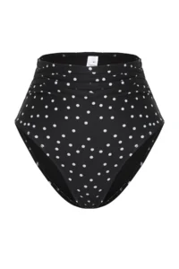 TRENDYOLMİLLA Polka Dot Effective for thinning hipster Super High Waist Bikini Bottom - Image 5