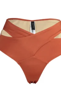 TRENDYOLMİLLA Brick Red Cut Out Detailed hipster High Waist Bikini Bottom - Image 7