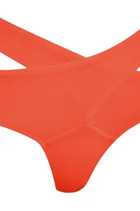 TRENDYOLMİLLA Red Cut Out/Pencere Detailed hipster High Waist Bikini Bottom - Image 7