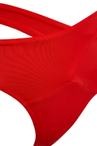 TRENDYOLMİLLA Red Cut Out Detailed hipster High Waist Bikini Bottom - Image 7